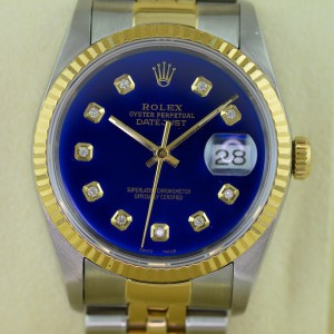 Die Rolex oyster perpetual Datejust in 36mm Groesse